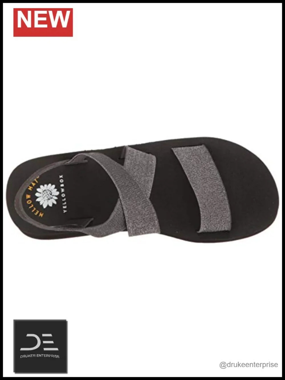 Criss Cross Stretch Elastic Lightweight Wedge Sandal with Rhinestones